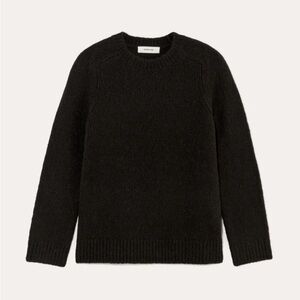 *NWT* - Everlane The Relaxed Crew Sweater in Cloud | Black